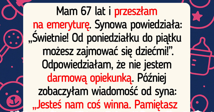 Odmawiam marnowania emerytury na opiekę nad wnukami