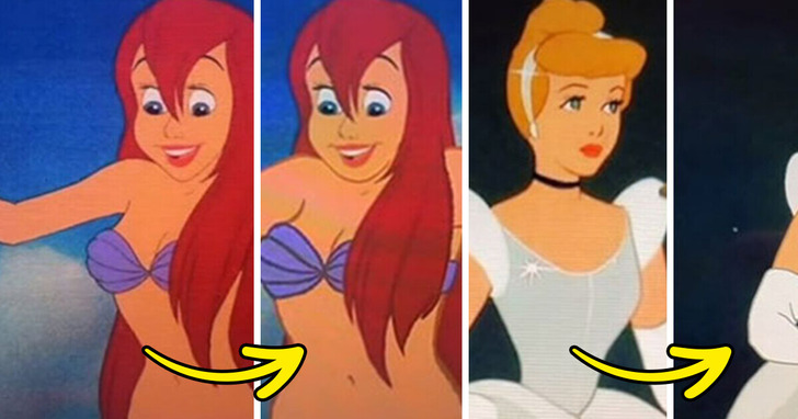 Ilustratorka przedstawia bohaterów Disneya z realistycznymi sylwetkami. Efekt zaskakuje