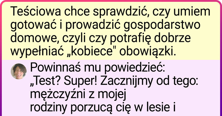 Teściowa postanowiła sprawdzić, czy narzeczona jej syna jest godna wejścia do ich rodziny. Ale dziewczyna odmówiła udziału w upokarzającej zabawie