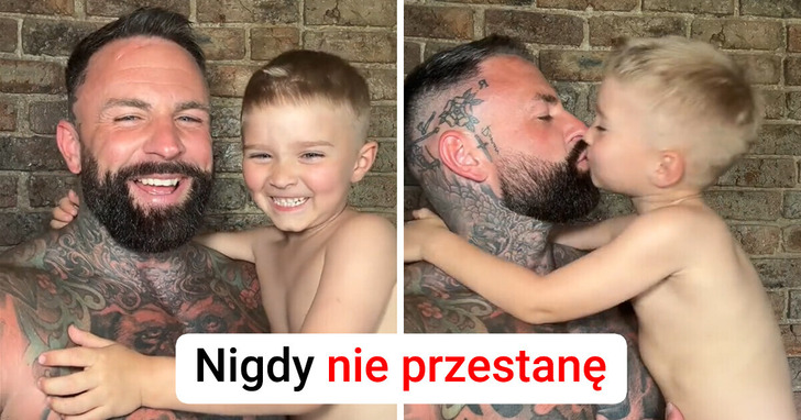 Ojciec odpowiada ludziom, którzy krytykują go za całowanie swojego 5-letniego synka