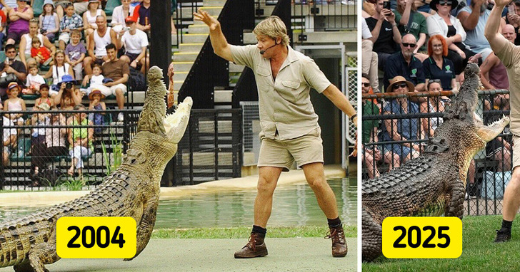 „Jak twój tata” — Robert Irwin karmi te same krokodyle, co jego ojciec 20 lat temu