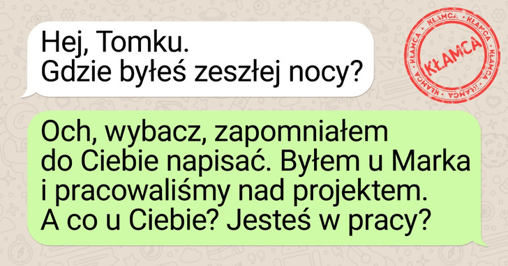 9 sygnałów świadczących o tym, iż ktoś okłamuje cię w SMS-ie