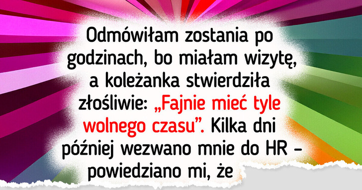 Odmówiłam pomocy koleżance z dzieckiem — teraz grozi mi nagana od HR