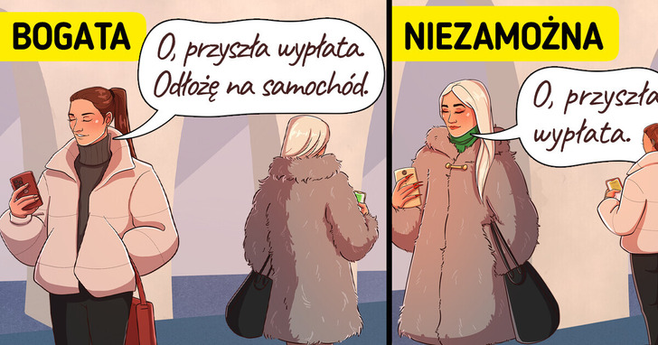 16 komiksów o różnicach w podejściu do życia między bogatymi i biednymi