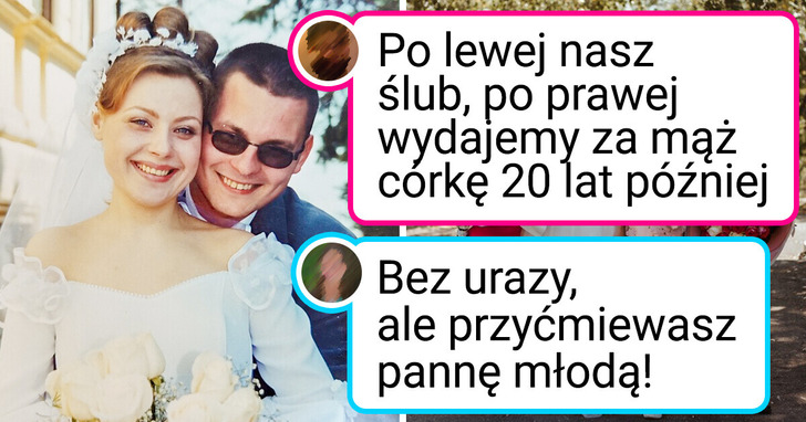 29 zdjęć pokazujących pary małżeńskie na początku ich związku i lata później