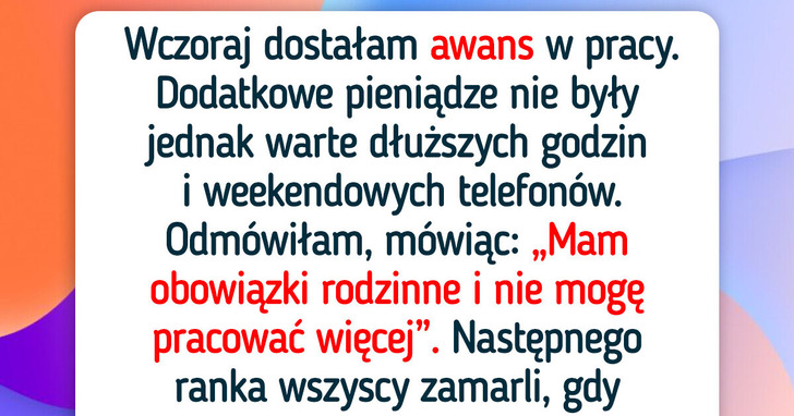 Odmówiłam awansu, a HR zareagował w szokujący sposób