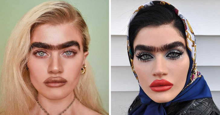 Poznajcie Sophię Hadjipanteli, modelkę, która ani razu nie zbliżyła do swych ikonicznych brwi pęsety