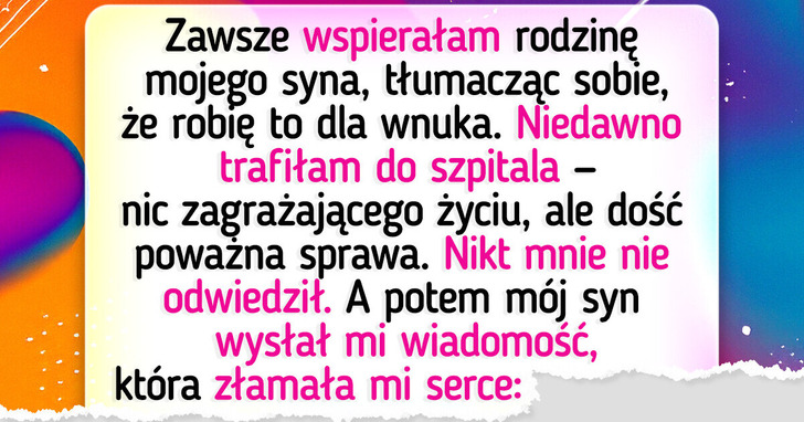 Odmówiłam płacenia za leczenie wnuka — wybrałam granice zamiast poczucia winy