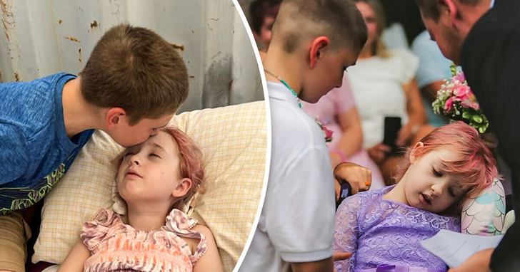 Dziewczynka zdążyła poślubić swoją dziecięcą miłość, zanim przegrała walkę z białaczką