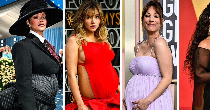 15 gwiazd, które zachwyciły na czerwonym dywanie ciążową stylizacją