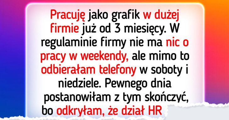 Weekendowe telefony służbowe? Nie, dzięki — HR ma przestarzałe zasady