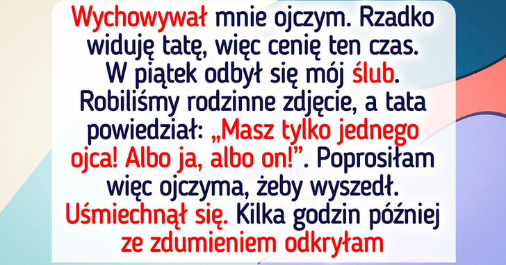 Mój ojczym nie pojawił się na rodzinnym zdjęciu — wolałam zadbać o komfort mojego taty