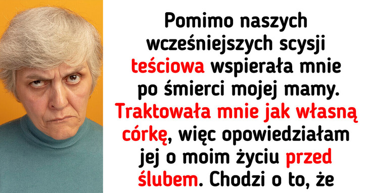 Powiedziałam teściowej, iż mam dziecko z innym mężczyzną, a ona zareagowała zaskakująco spokojnie