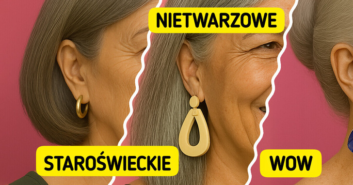 8 kolczyków, które dodają uroku siwym włosom i odmładzają