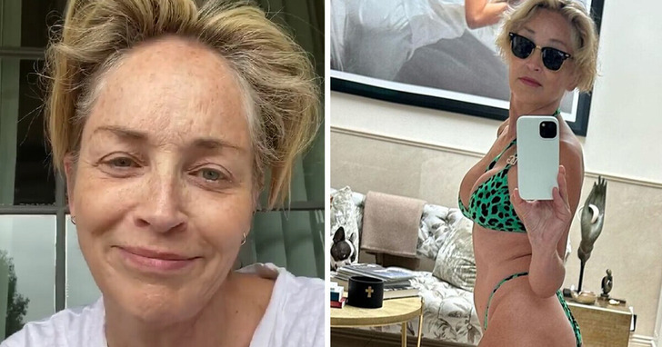 Sharon Stone udowadnia, iż w wieku 65 lat wciąż można nosić bikini, a fani zauważyli pewien interesujący szczegół