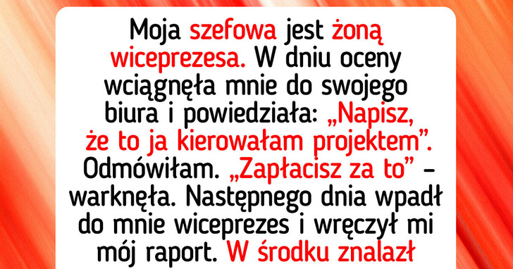 Nie będę kłamać dla szefowej — choćby jeżeli to oznacza, iż stracę awans, pieniądze i pozycję